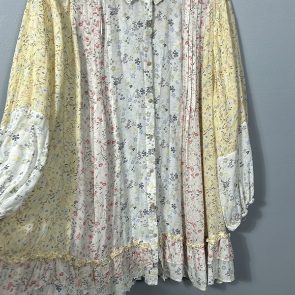 Cato Printed Tunic Dress Ditsy Floral Multi Pastel Size M- L - Picture 8 of 17